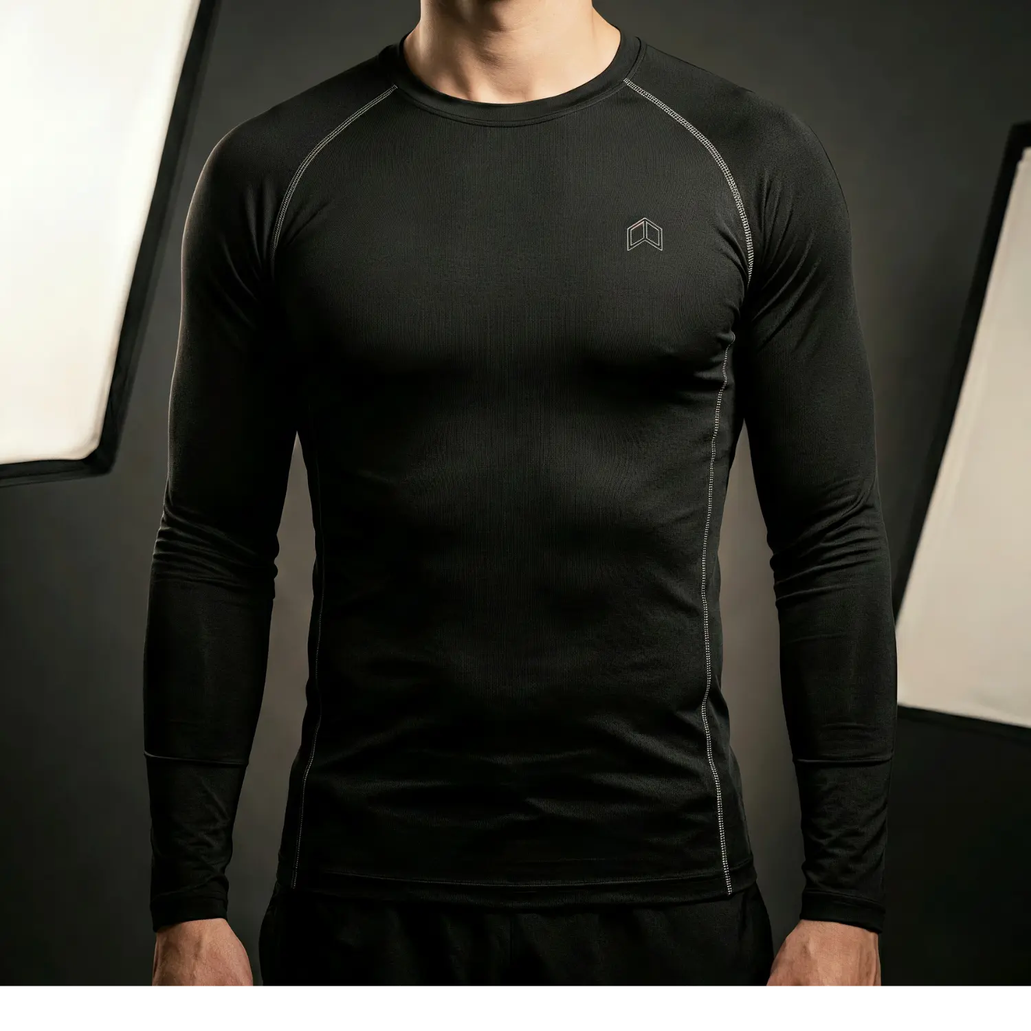 Performance Tight Long Sleeve Compression Base Layer Jersey | NextPlay Sportswear - Model