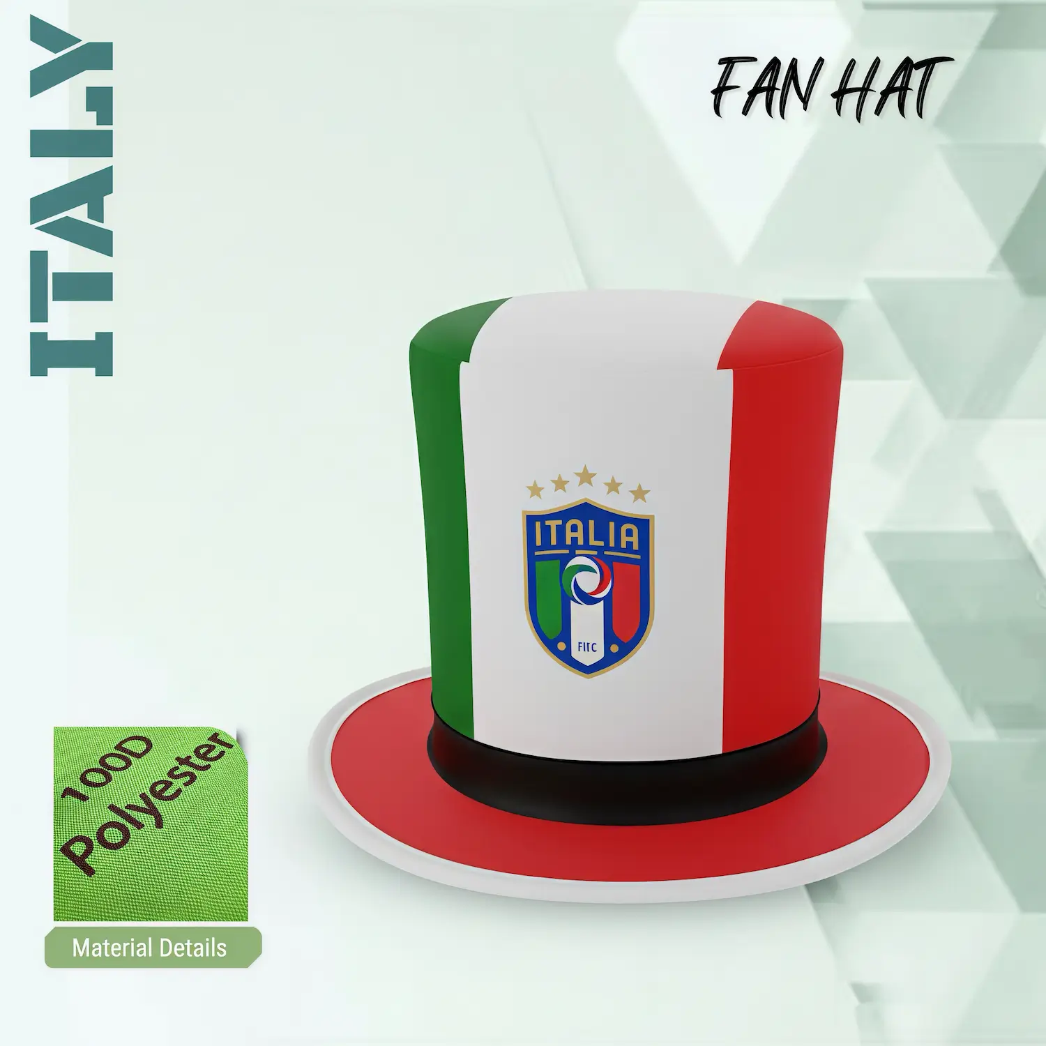 2026 FIFA World Cup Italy National Team Novelty Fan Top Hat - SKU:NPS-WCP-FAN-003