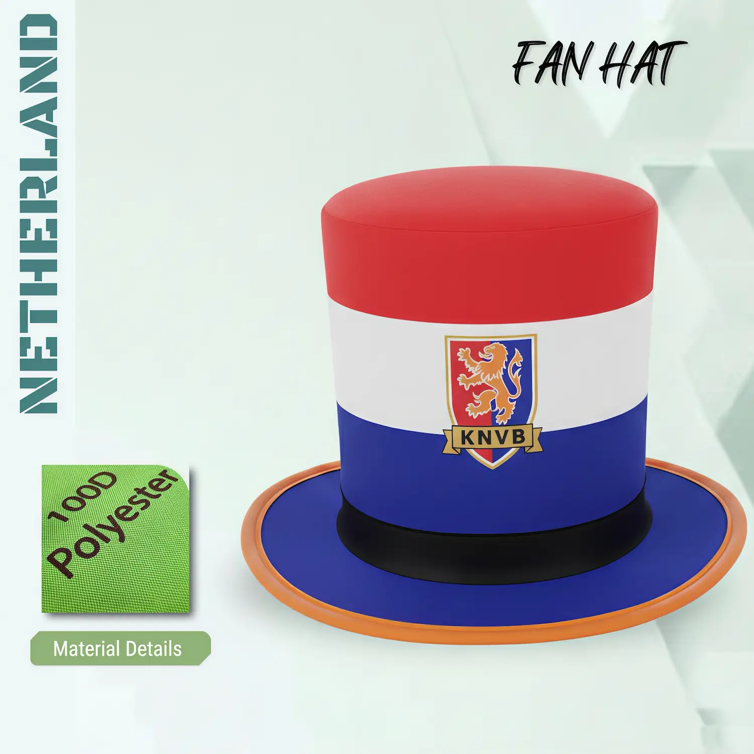 2026 FIFA World Cup Netherlands National Team Novelty Fan Top Hat - SKU:NPS-WCP-FAN-003